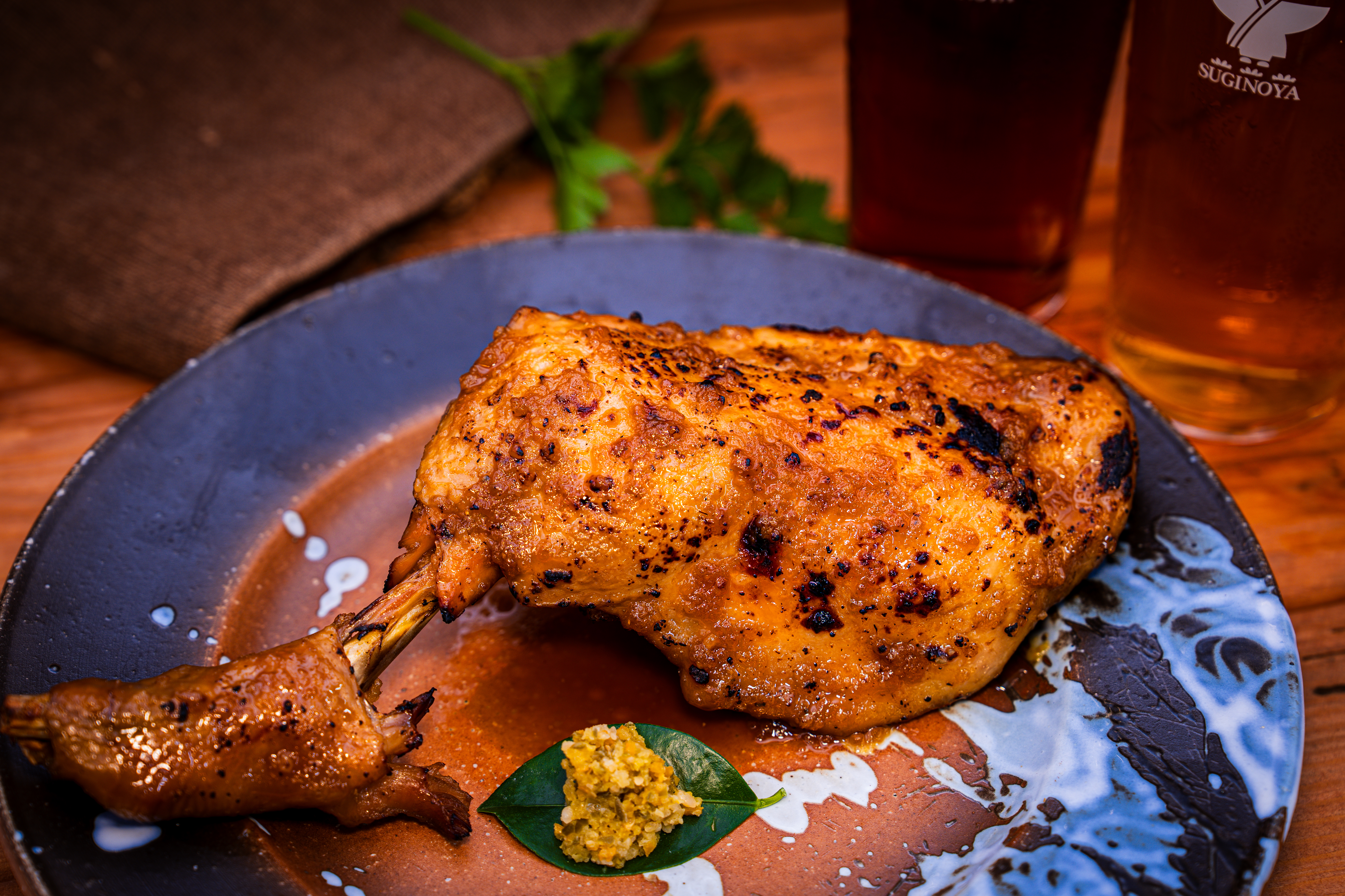 骨付きもも肉 甘辛醤油麹ダレ